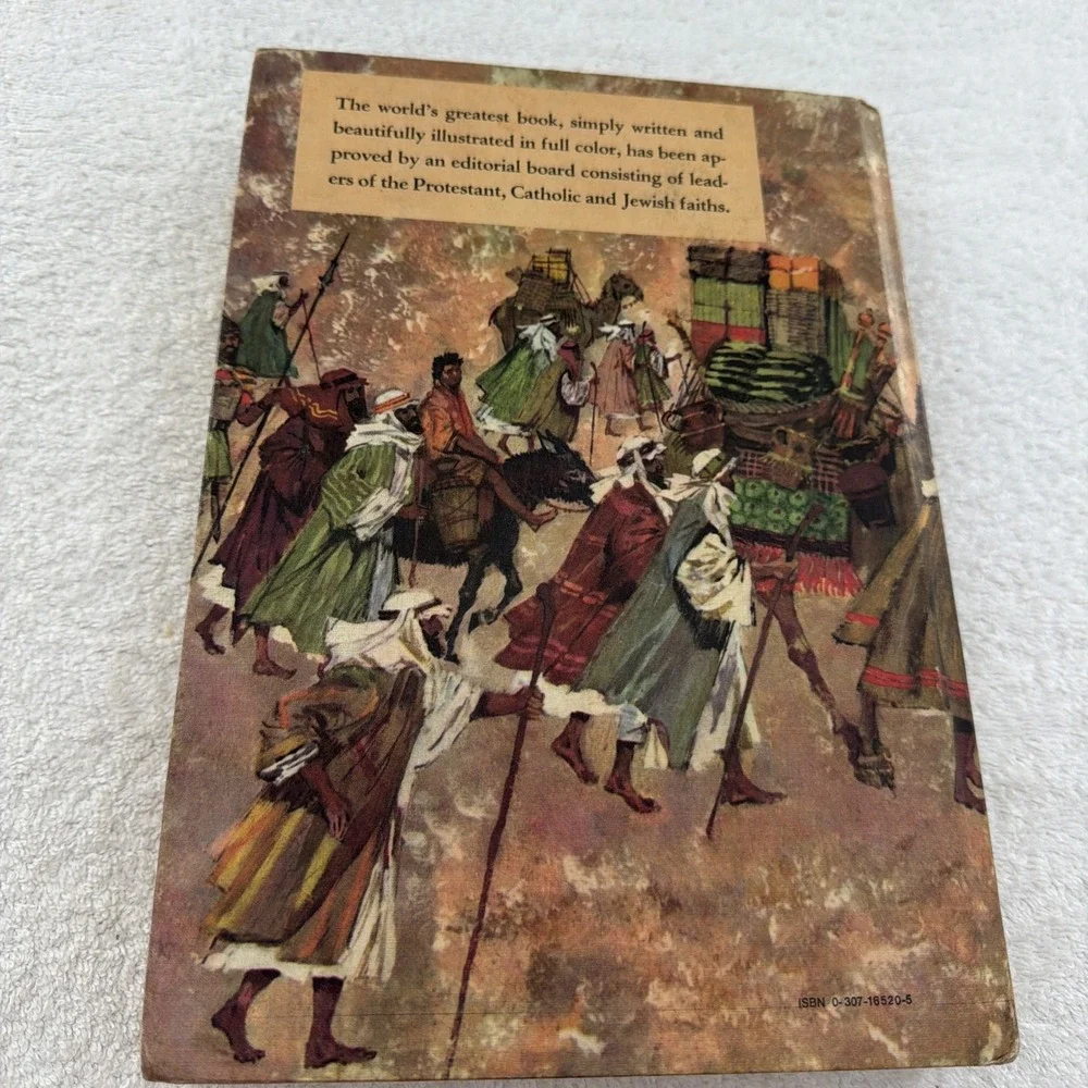 1965 The Children's Bible Golden Press Illustrated Stories Hardcover Vintage